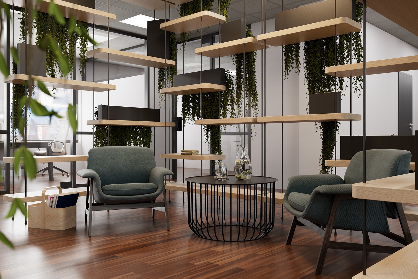 Forslag til ny innredning med faktiske mål Galleribilde