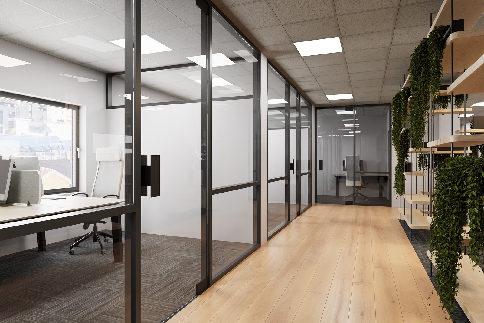 Forslag til ny innredning med faktiske mål Galleribilde