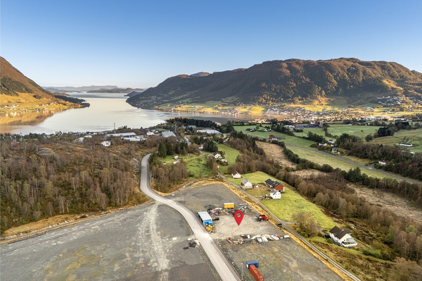 Enkel tilknytning til E134 videre mot Haugalandet, Ryfylke og E39 (Bergen/Stavanger) og den fremtidige nye E134 Galleribilde