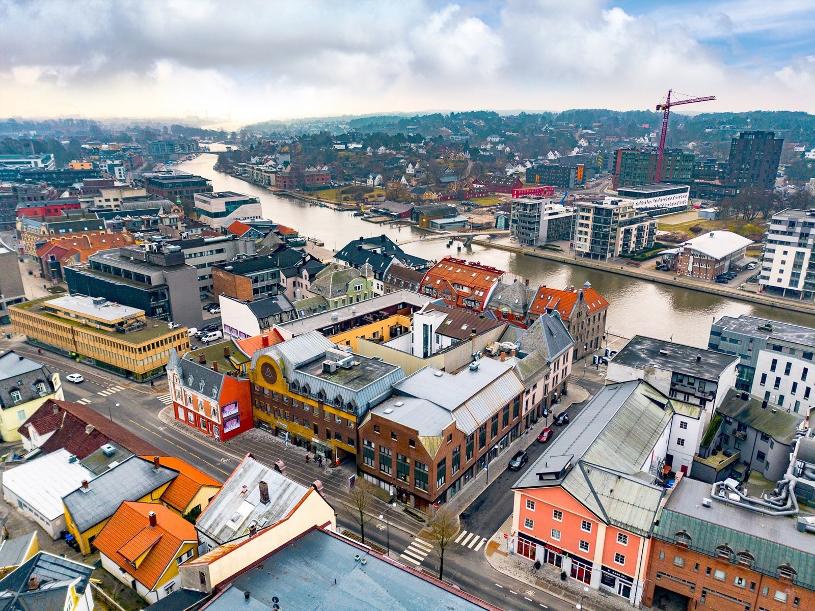 Farmannsgt. 17 med sentrum og Værste i bakgrunnen Galleribilde