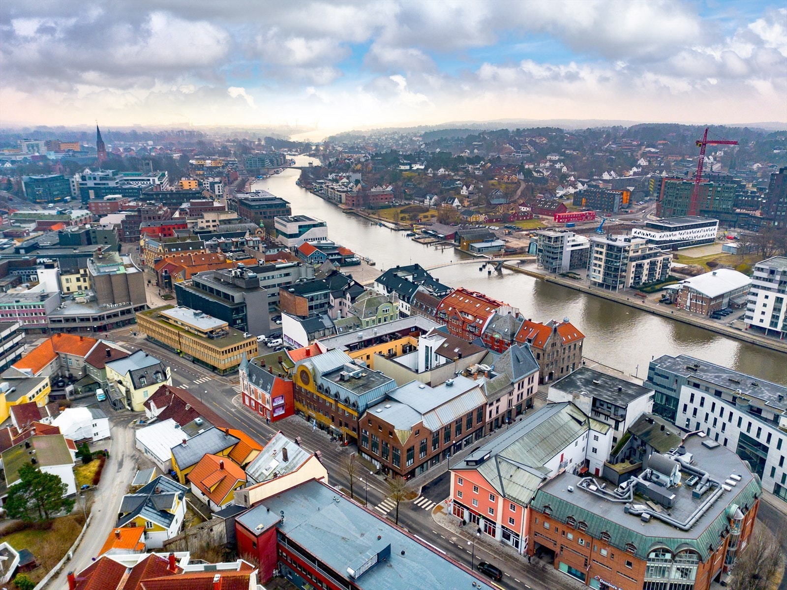 Farmannsgt. 17 med sentrum og Værste i bakgrunnen Galleribilde