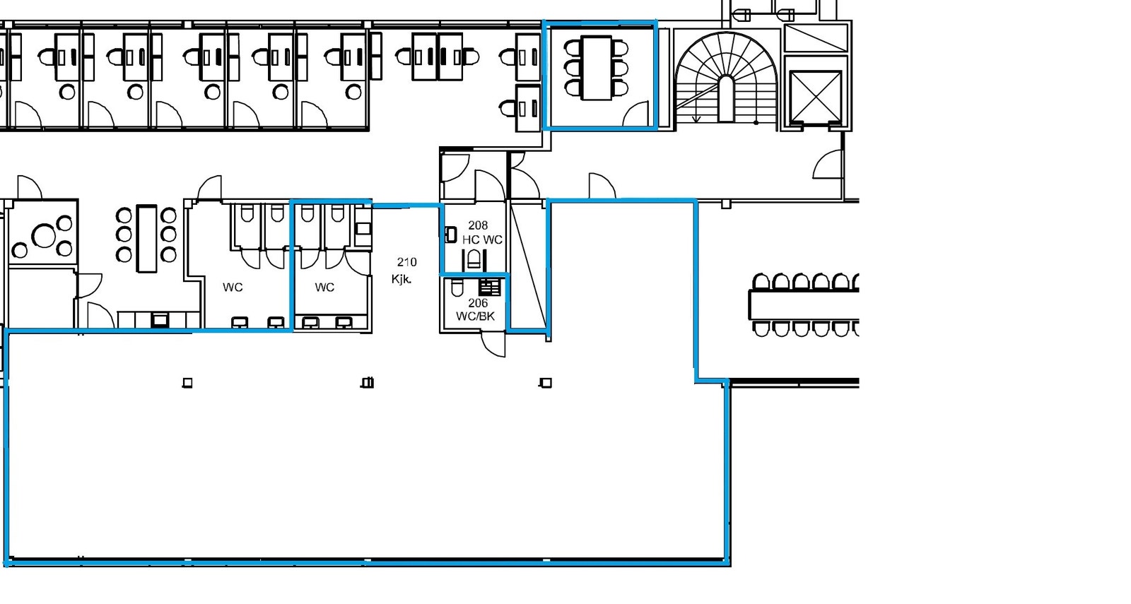 Illustrasjon der lettvegger er fjernet. Stor fleksibilitet til å skape drømmelokalet Galleribilde