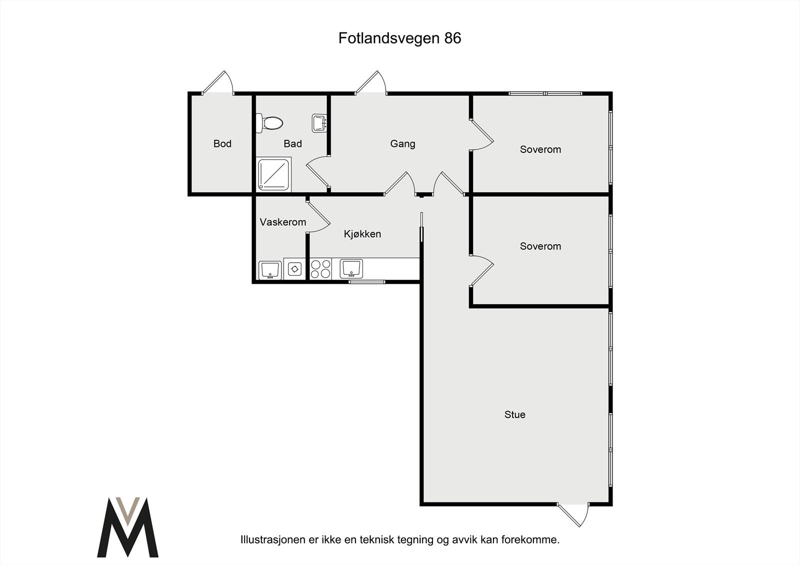 2D planskisse Galleribilde