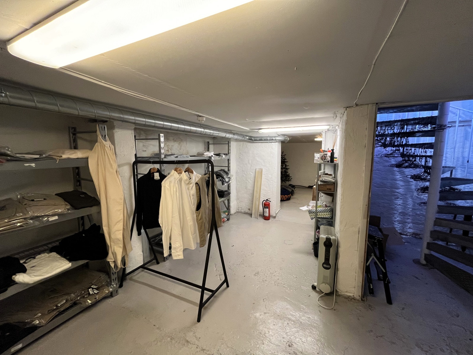 Her kan du lagre alt av varer, men enkel tilgang opp til butikken Galleribilde