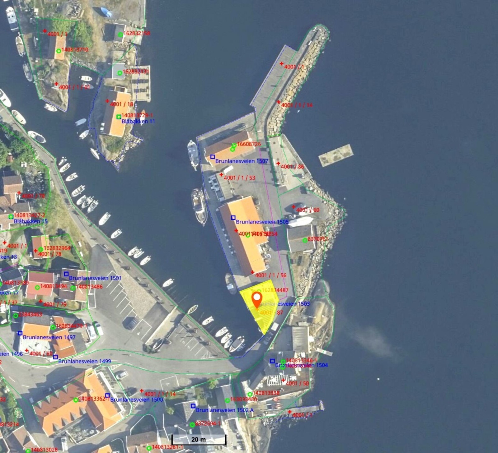 Flyfoto fra kartverket. Galleribilde