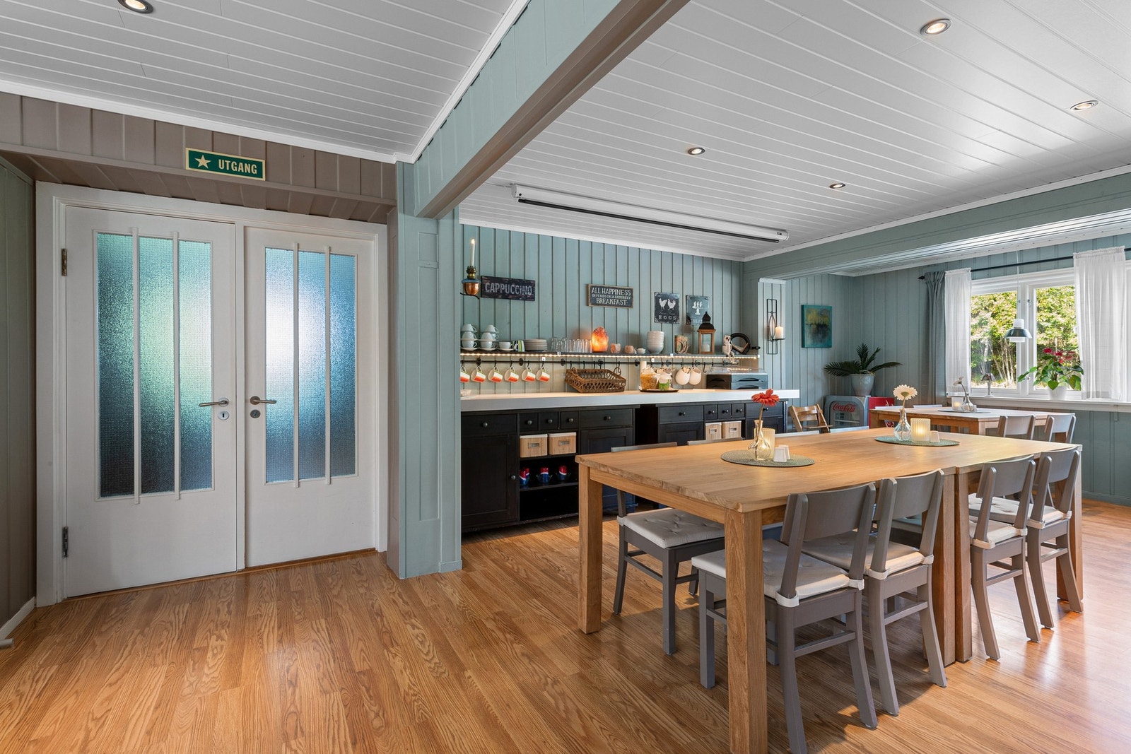 Det er en hendig innredning for frokostbuffet. Galleribilde