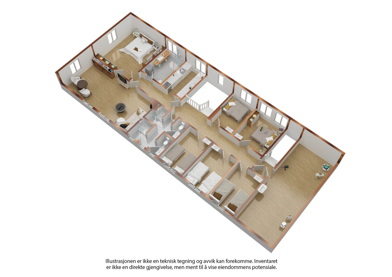 Plantegning 2. etasje Galleribilde