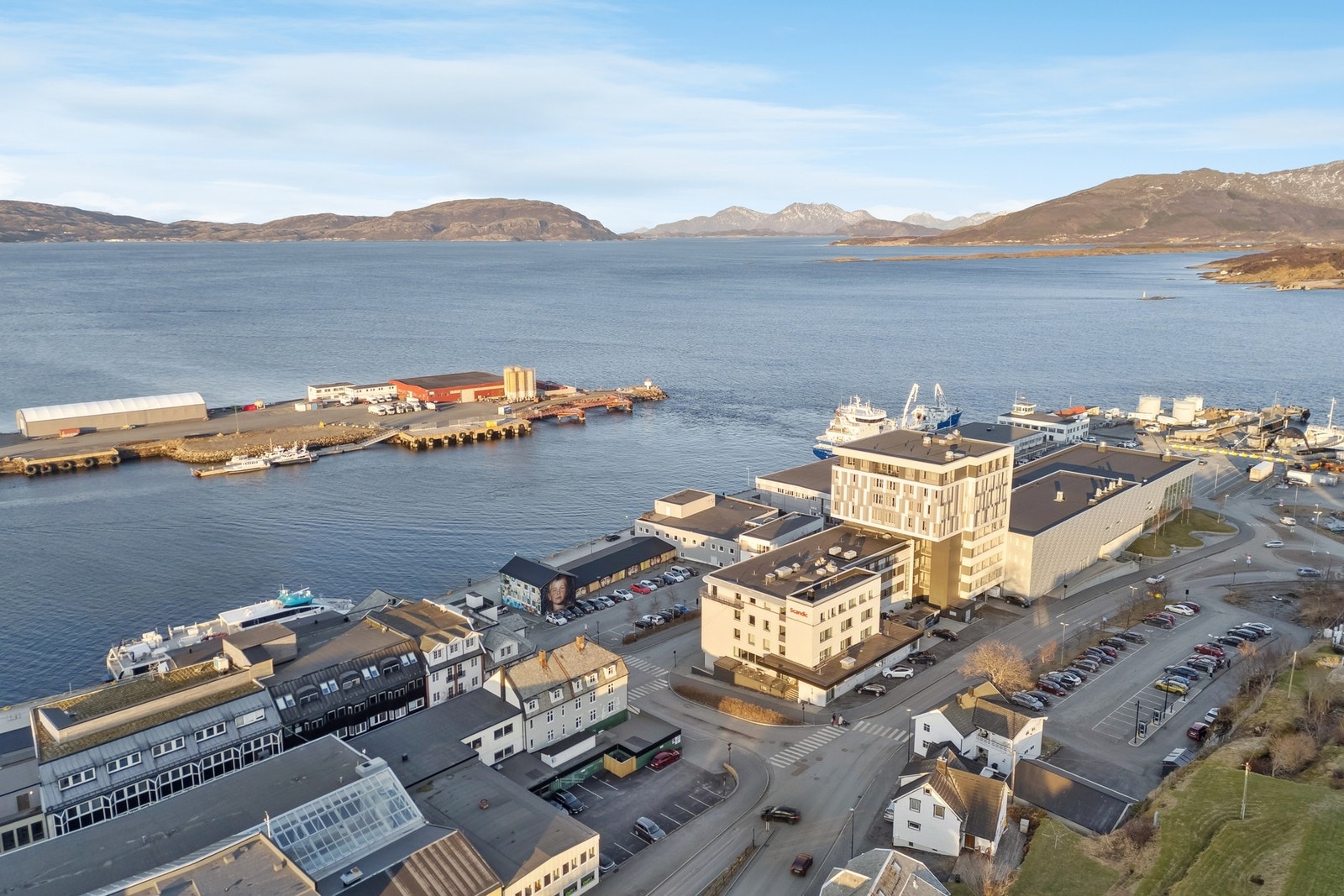 Drone og sandnessjøen havn Galleribilde