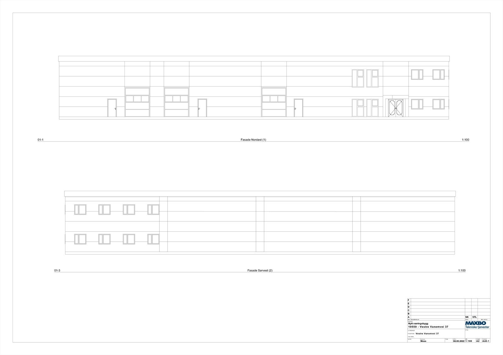 Fasader prosjektert bygg Galleribilde