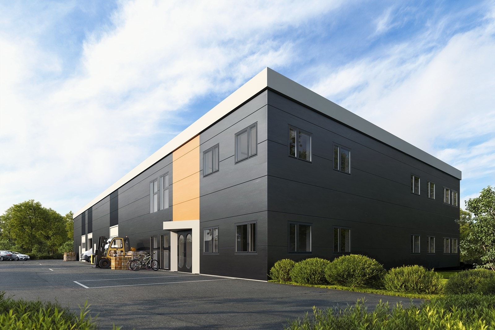 3D av fasade Galleribilde