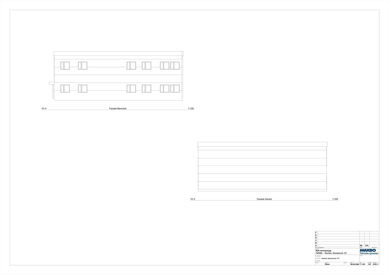 Fasader prosjektert bygg Galleribilde
