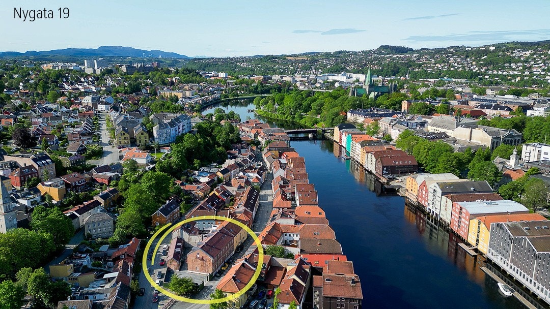 Nygata 19 sentralt på Nedre Bakklandet. Galleribilde
