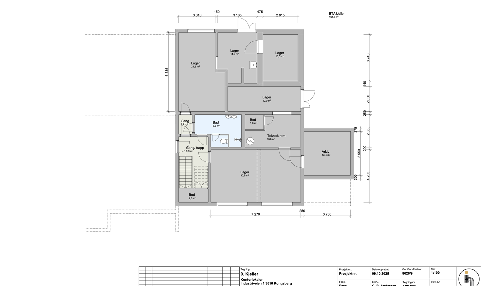 Planløsning - Kjeller Galleribilde