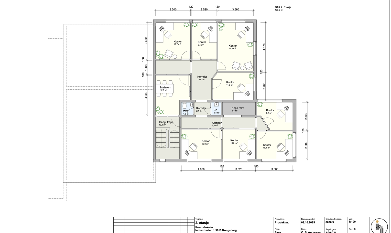 Planløsning 2.etg Galleribilde