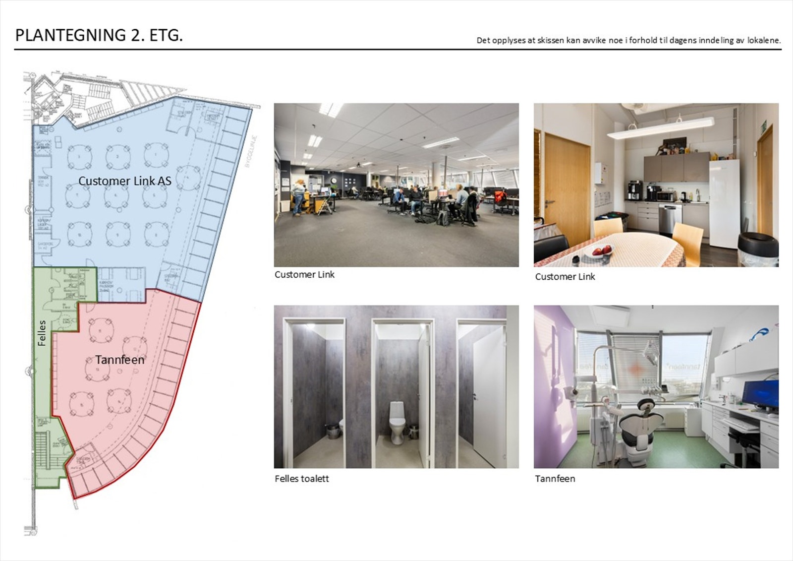 Planskisse 2. etasje. Galleribilde