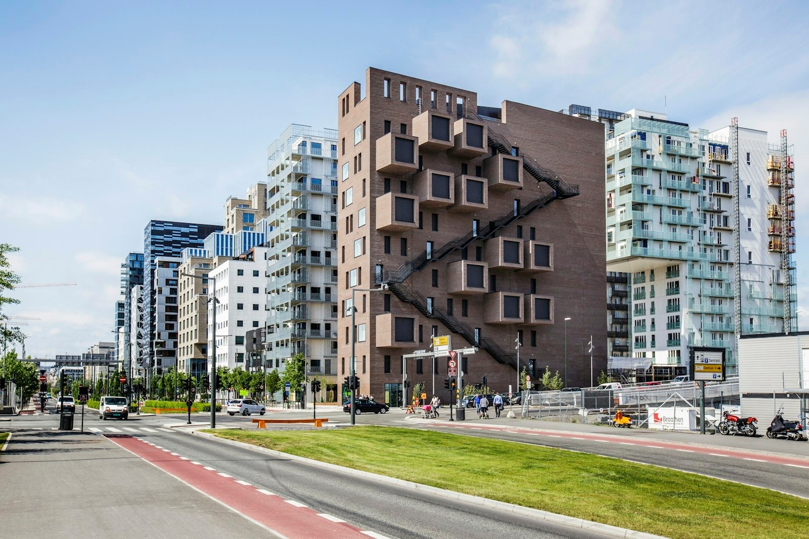 Profilert bygg i Barcode Galleribilde