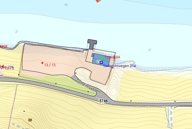 Område, kart Galleribilde