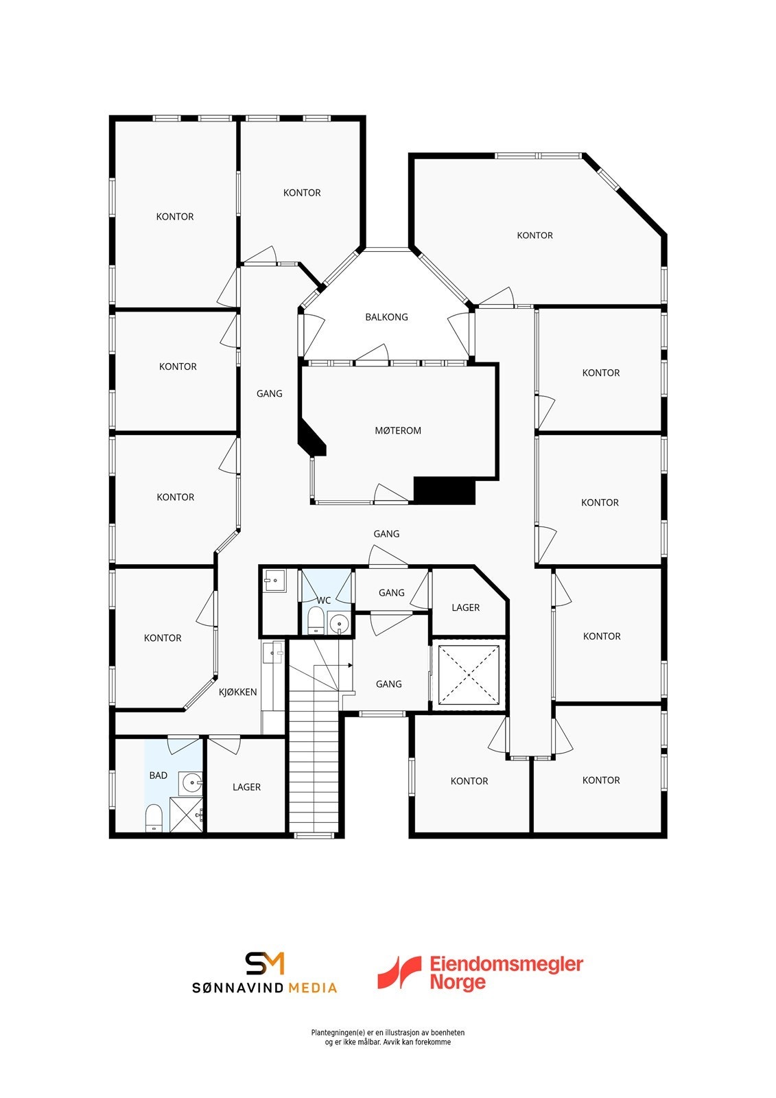 Plantegning. Galleribilde