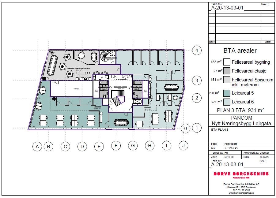 Plantegning - 3 etg Galleribilde