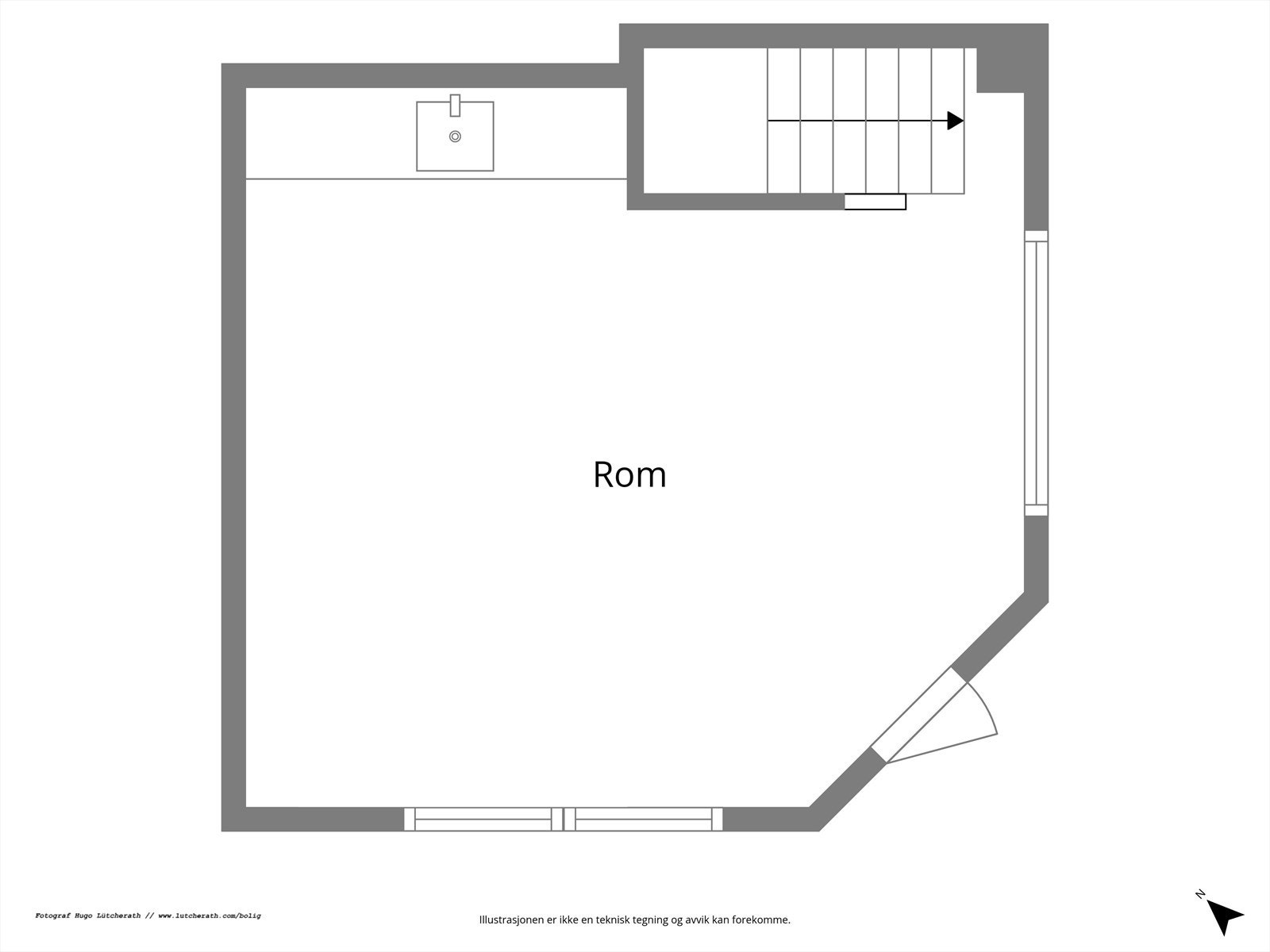 Planløsning 1.etasje. Galleribilde