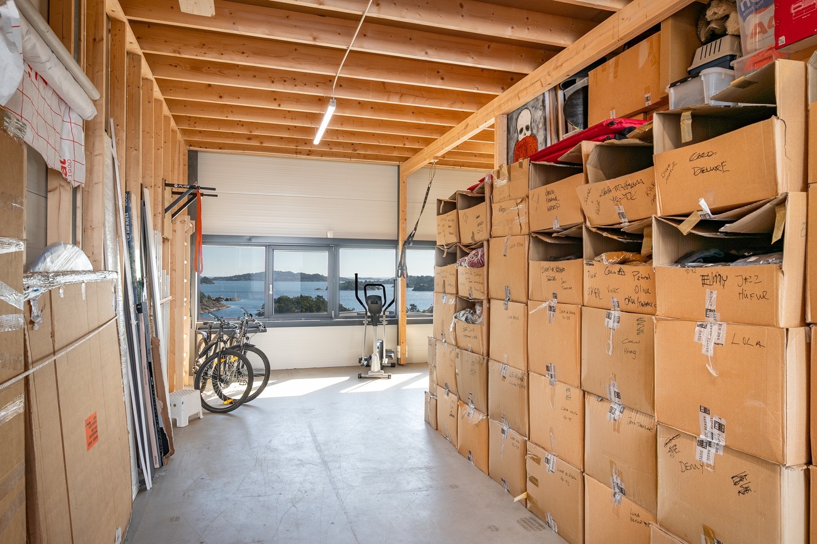 Lagerrom inndelt i soner med lettvegger Galleribilde