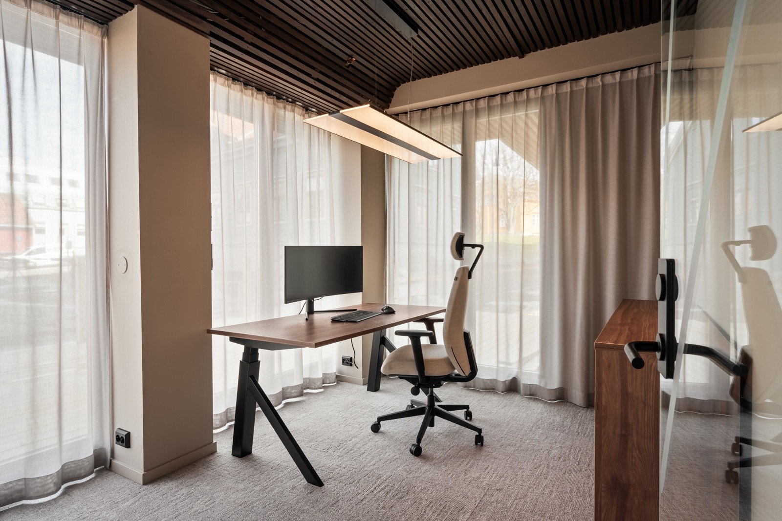 Eksempel på cellekontor - i alt 5 stk. i størrelsen 8-10 kvm. Galleribilde