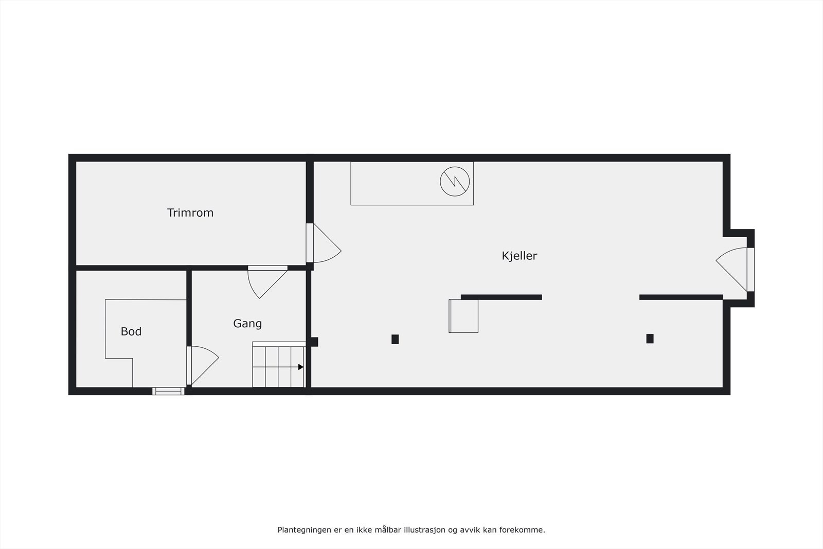 Plantegning kjeller Galleribilde