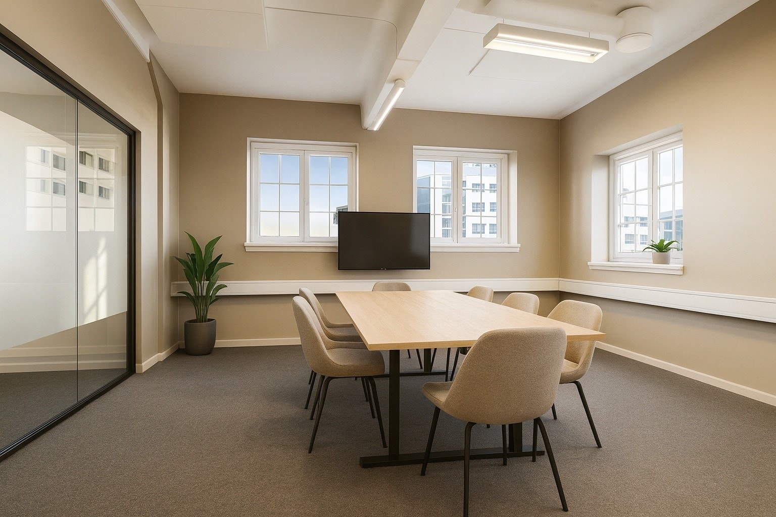 Inspirasjons bilde av oppusset lokale. Bildet er AI generert Galleribilde