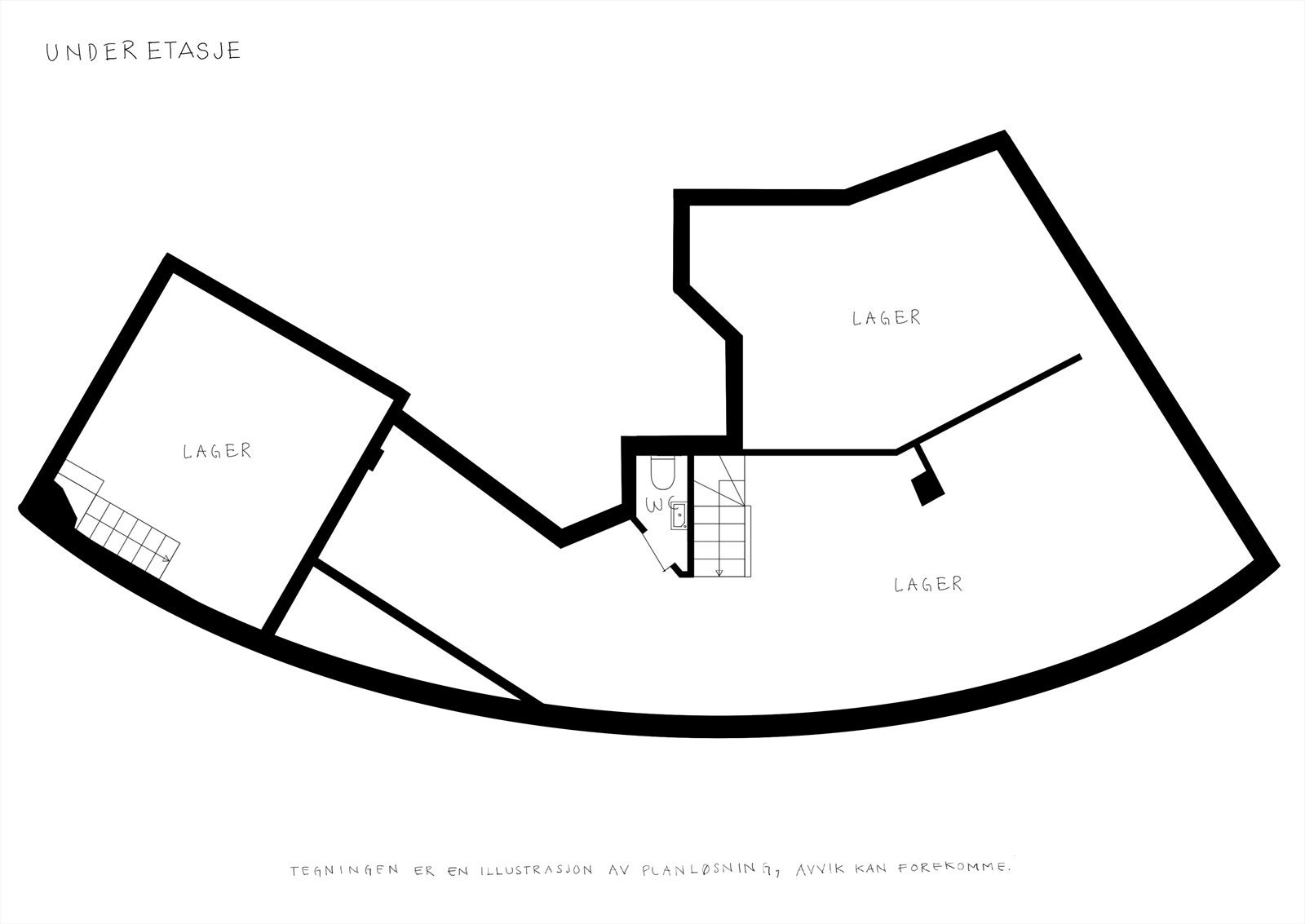 - Plantegning underetasje - Galleribilde