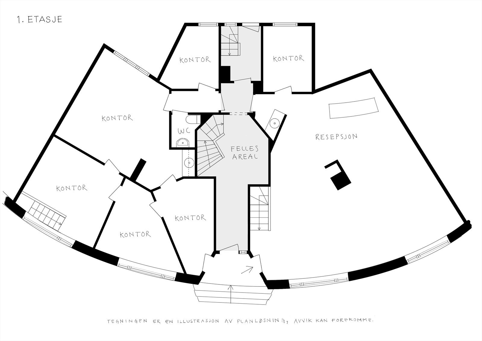 - Plantegning 1. etasje - Galleribilde