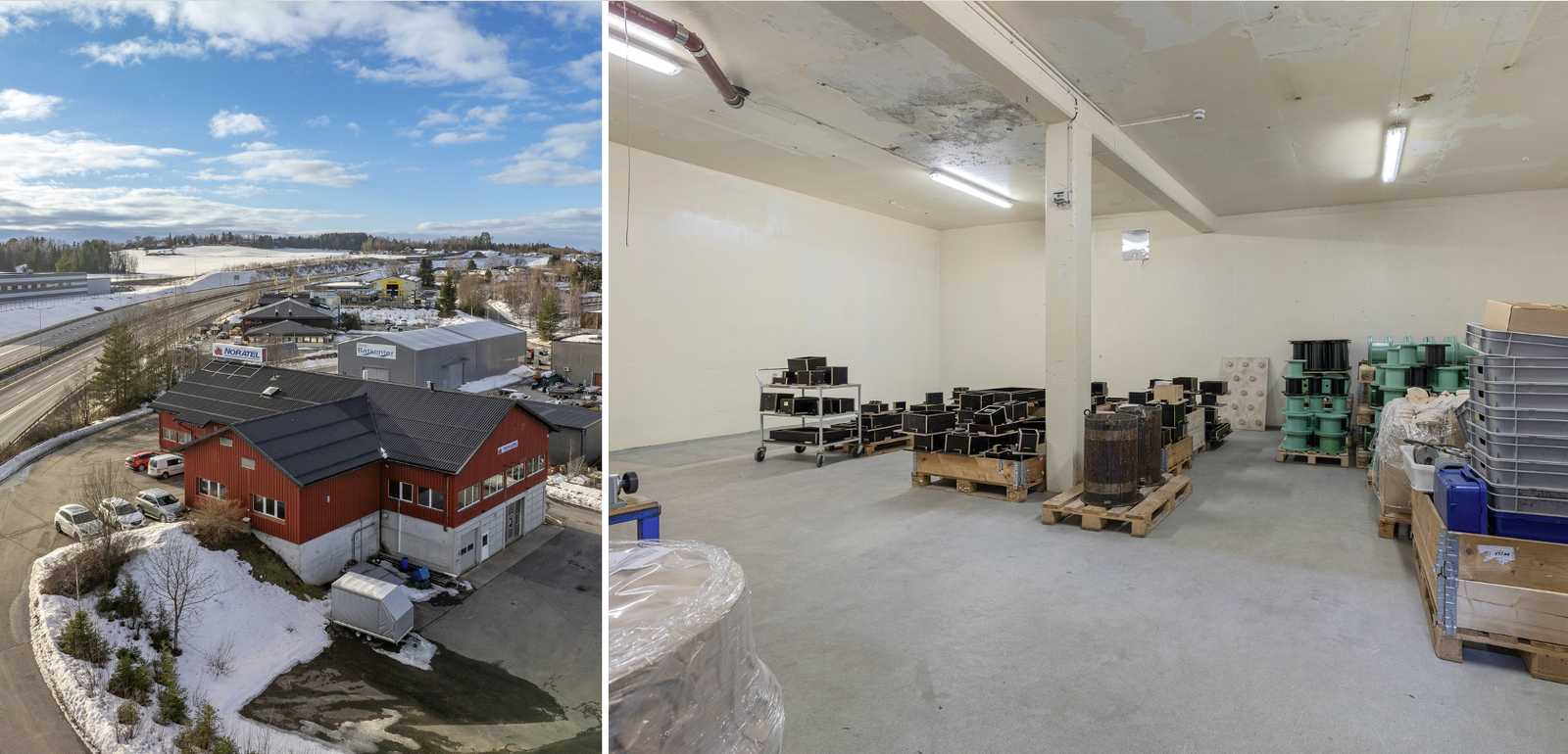 Lager i kombinasjonsbygg til leie Galleribilde