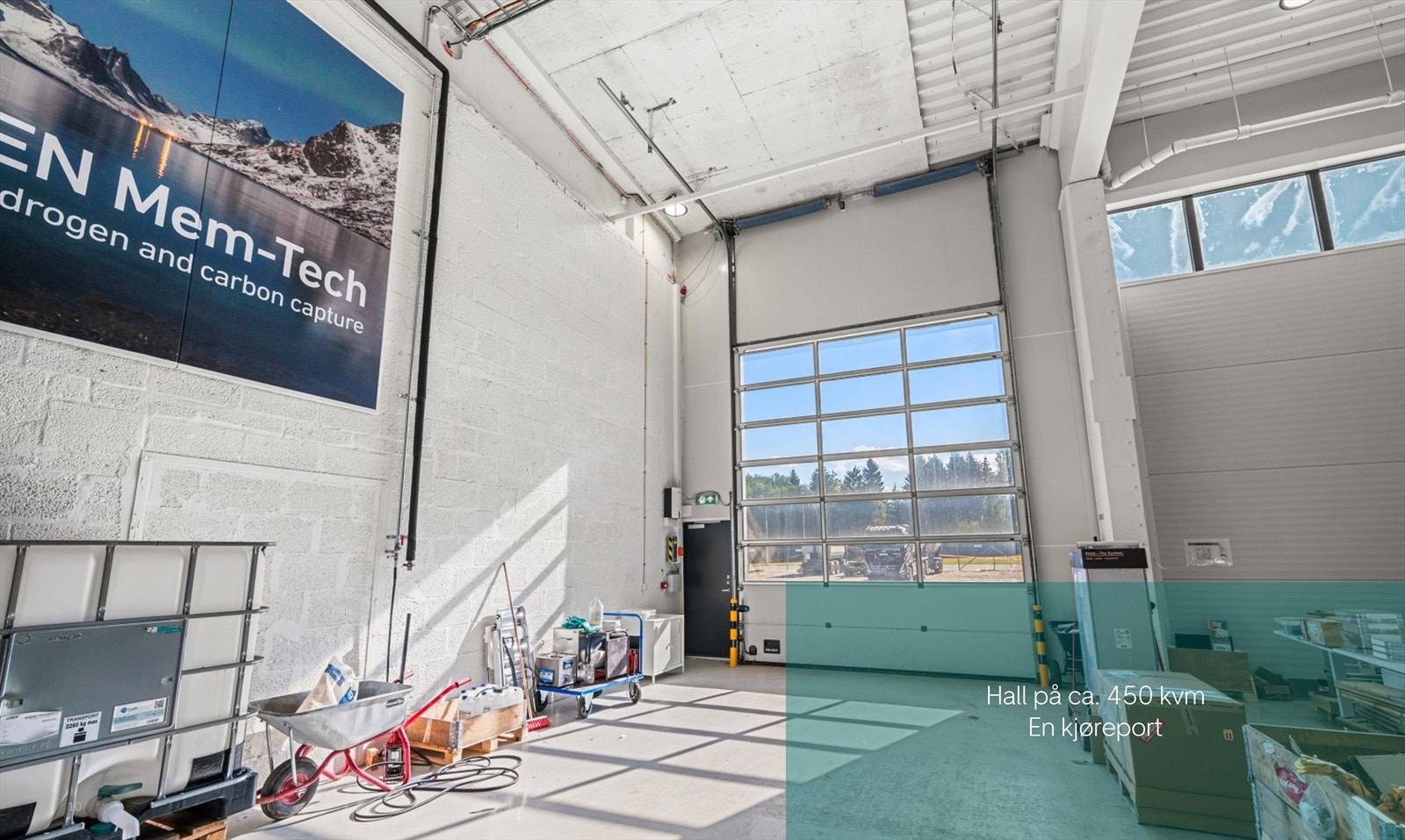 Hall 2 er på ca. 450 kvm Galleribilde