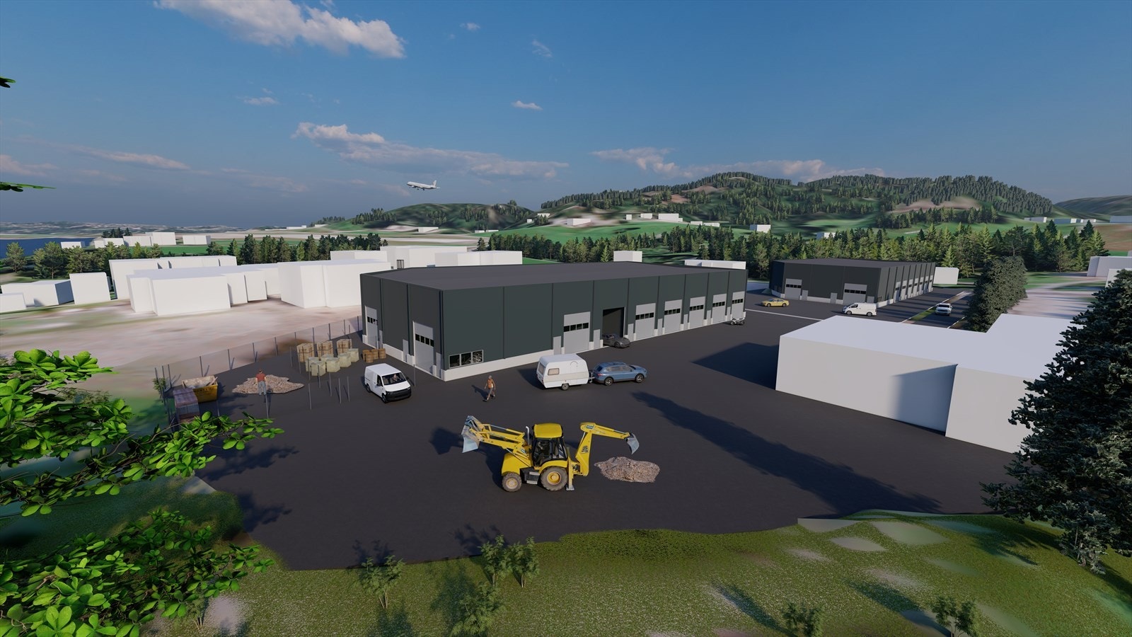 Topdalsveien 116 - nytt lagerseksjonsbygg fra God Driv og Metalbygg Galleribilde