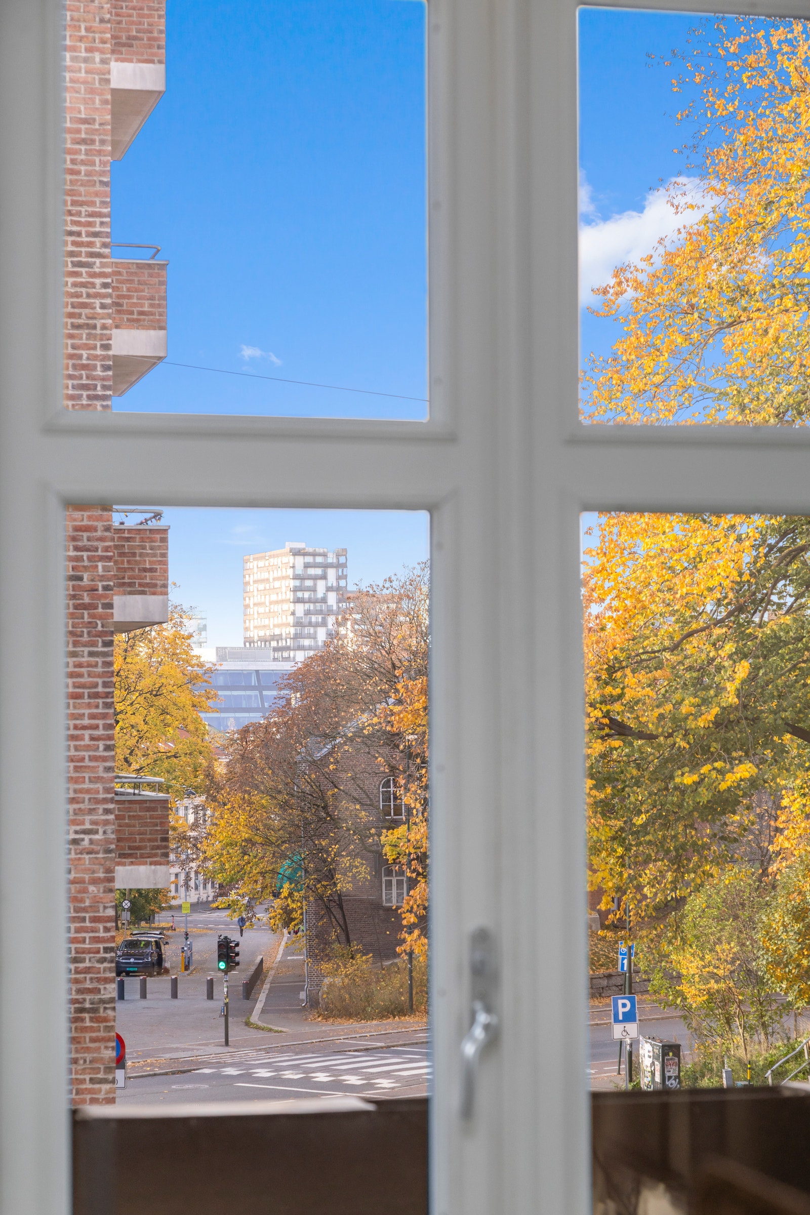 Fin utsikt med lite gjenboere Galleribilde