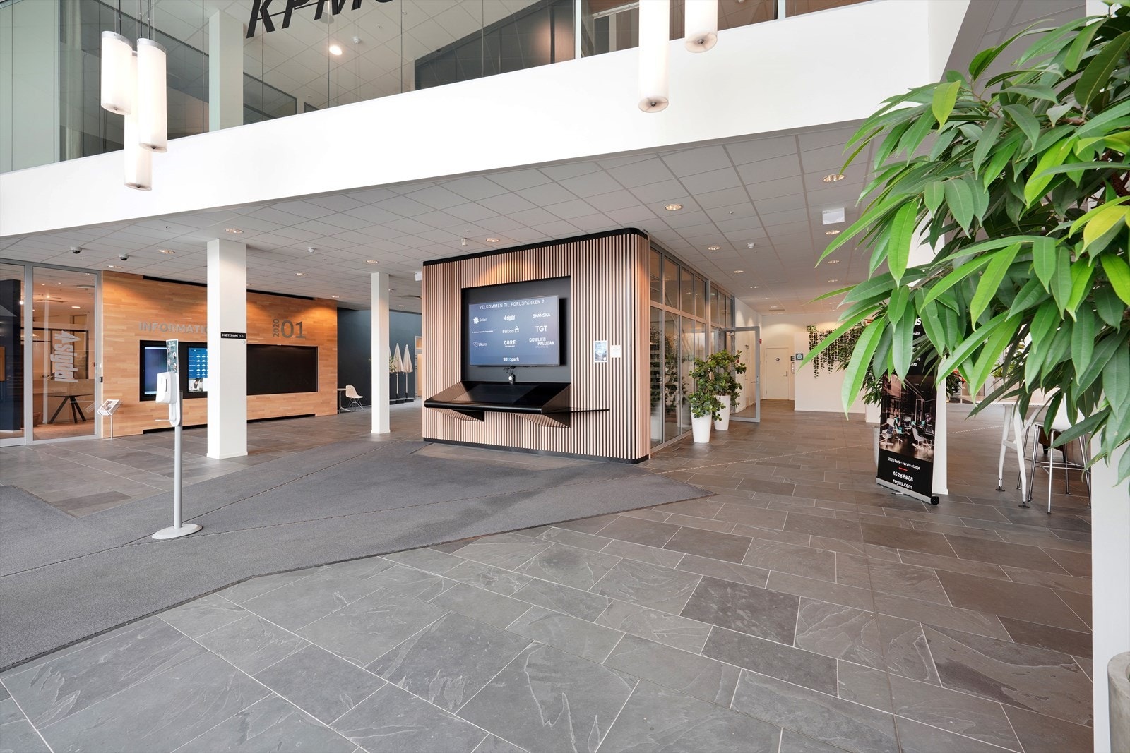 Digital resepsjon/mottaksområde Galleribilde