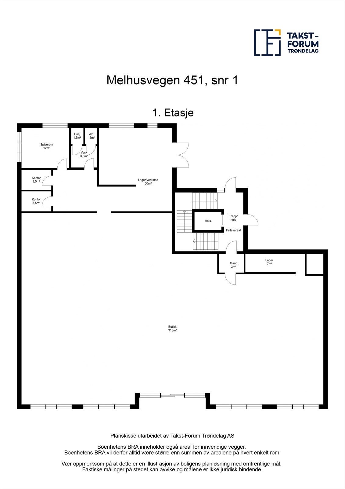 Planskisse Galleribilde