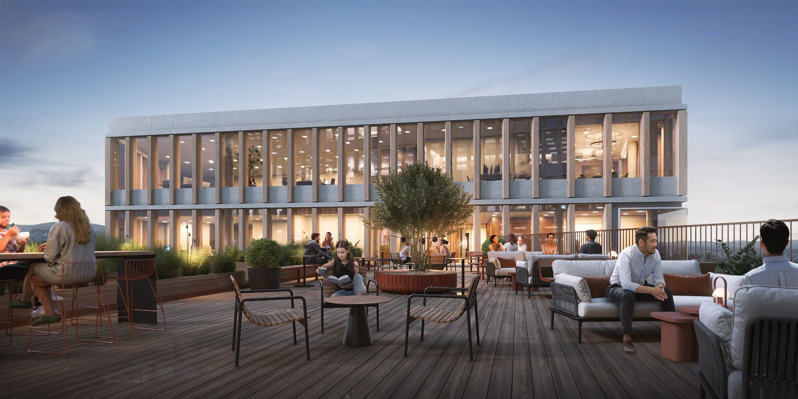 Takterrasse Galleribilde