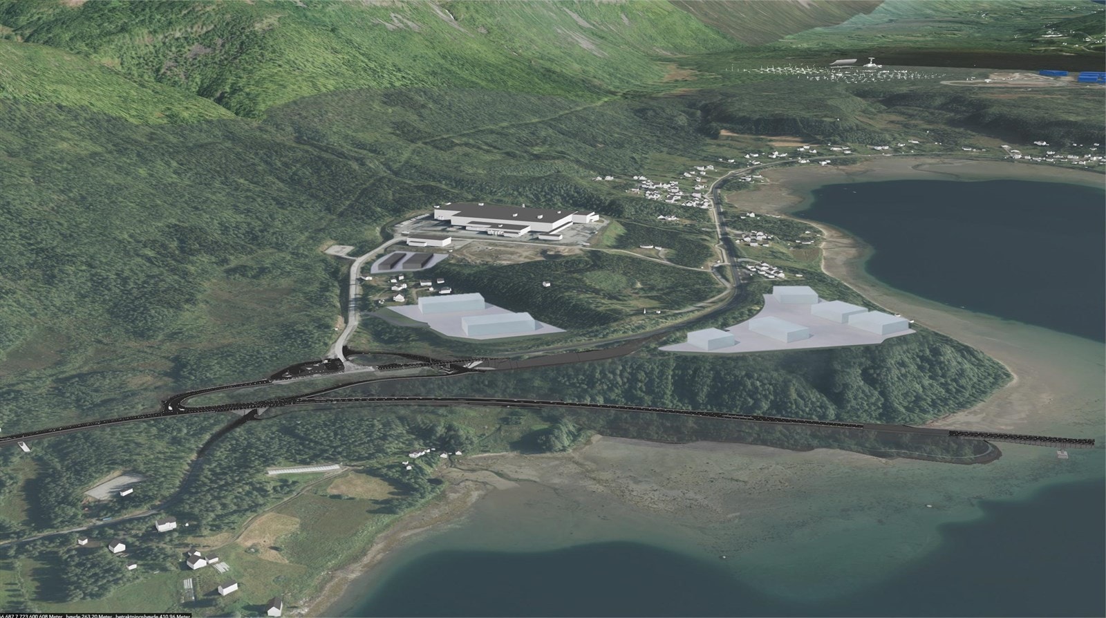 Illustrasjon av eksempel på etablerte bygg Galleribilde