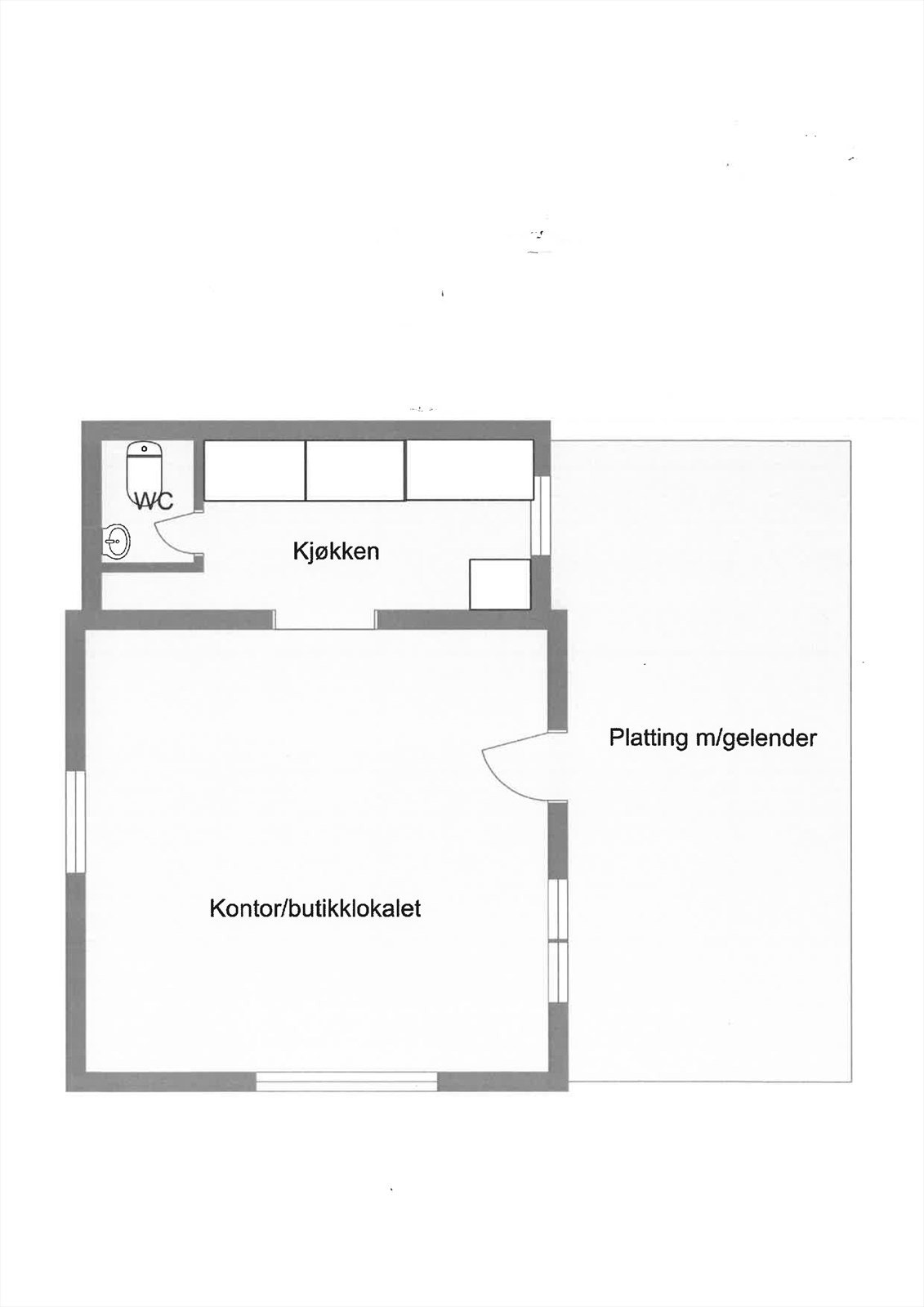 Sentrum 3 Planskisse Galleribilde