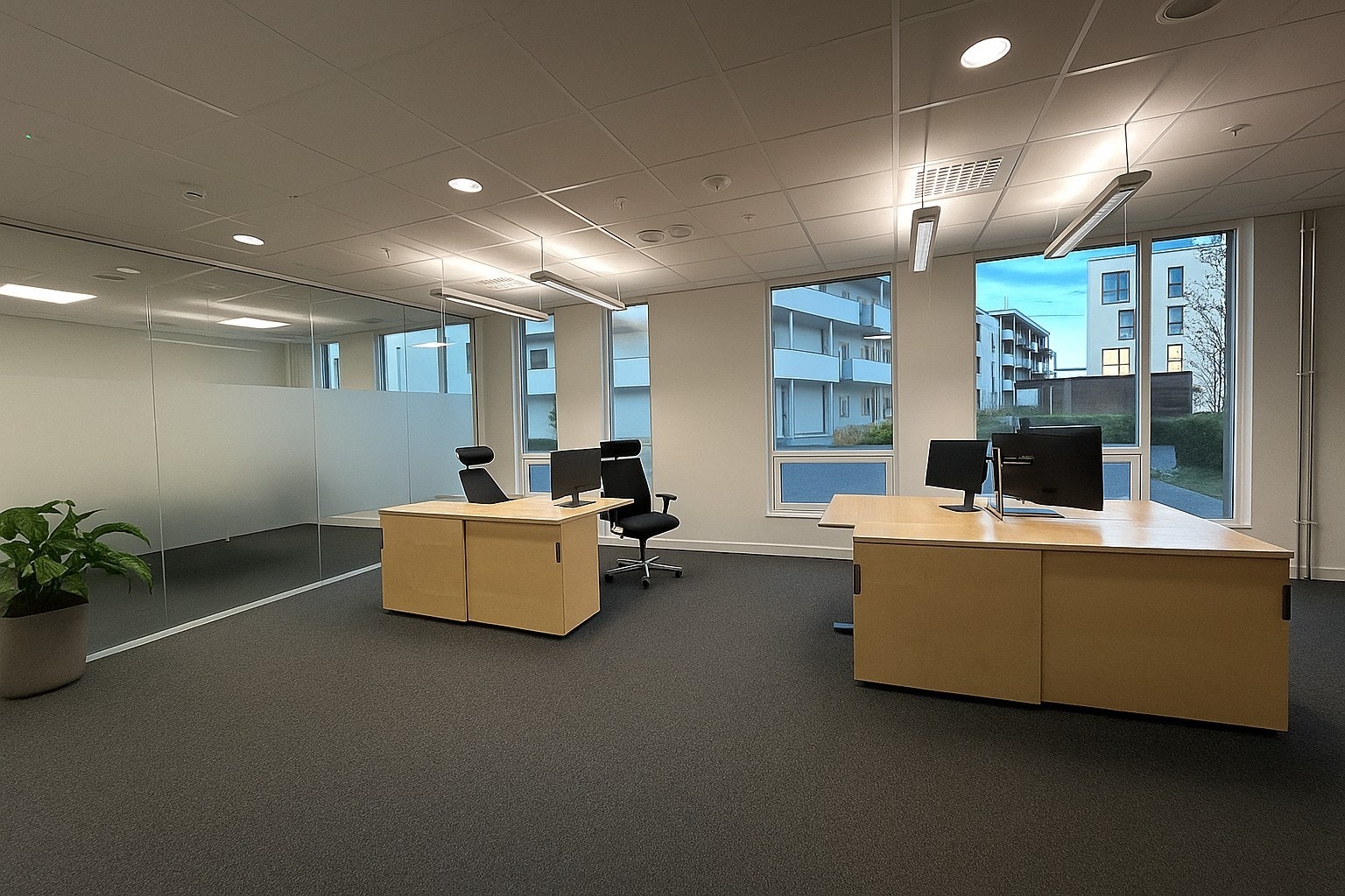 Kontorlandskap Galleribilde