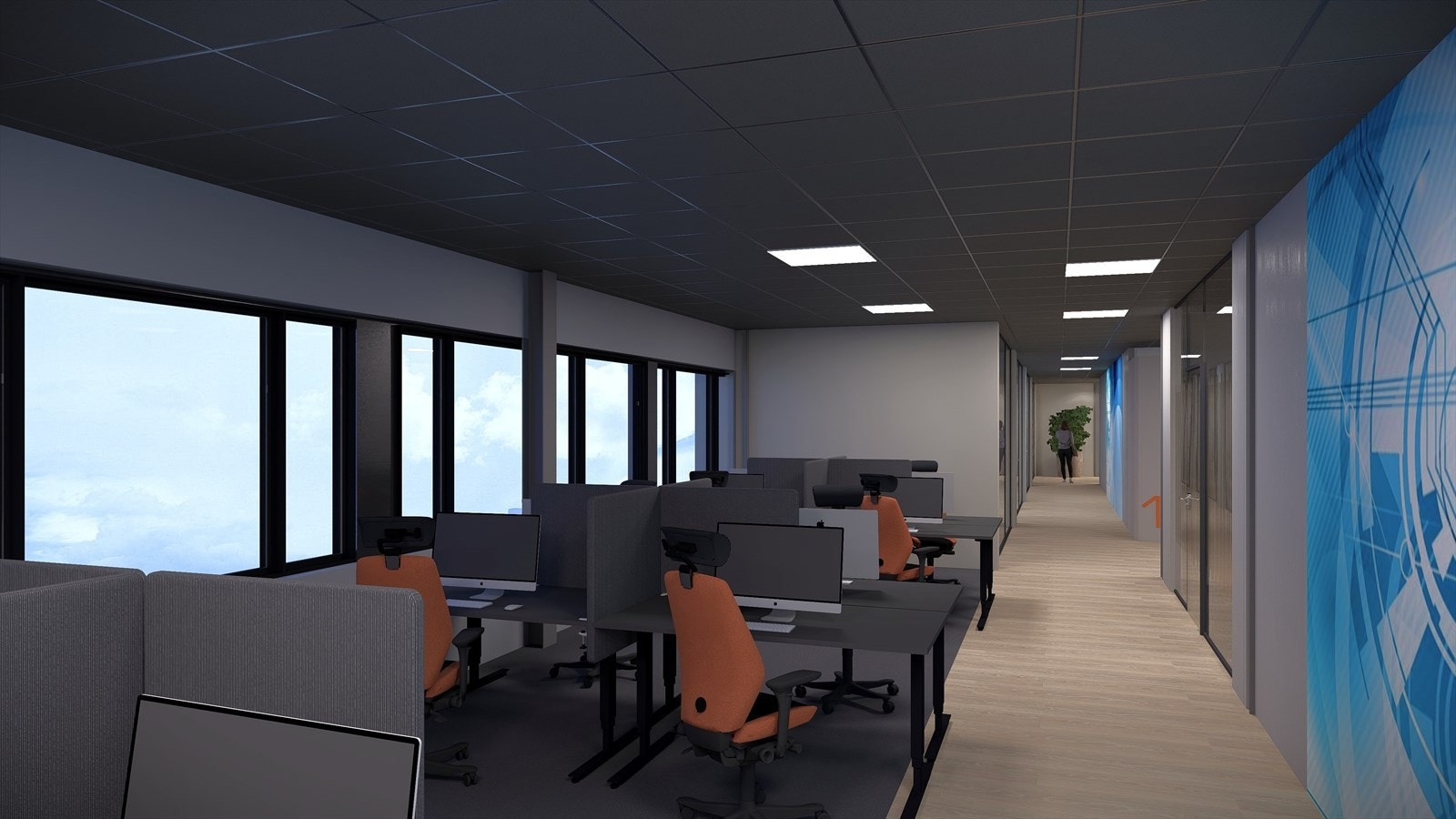 Mulighetsstudie kontorer 2 etasje Galleribilde