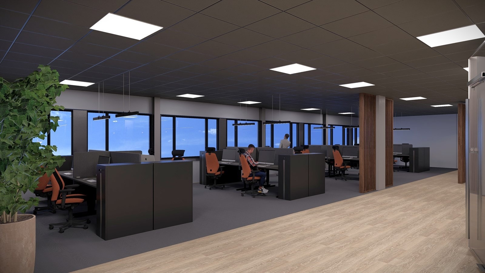 Mulighetsstudie kontorer 2 etasje Galleribilde