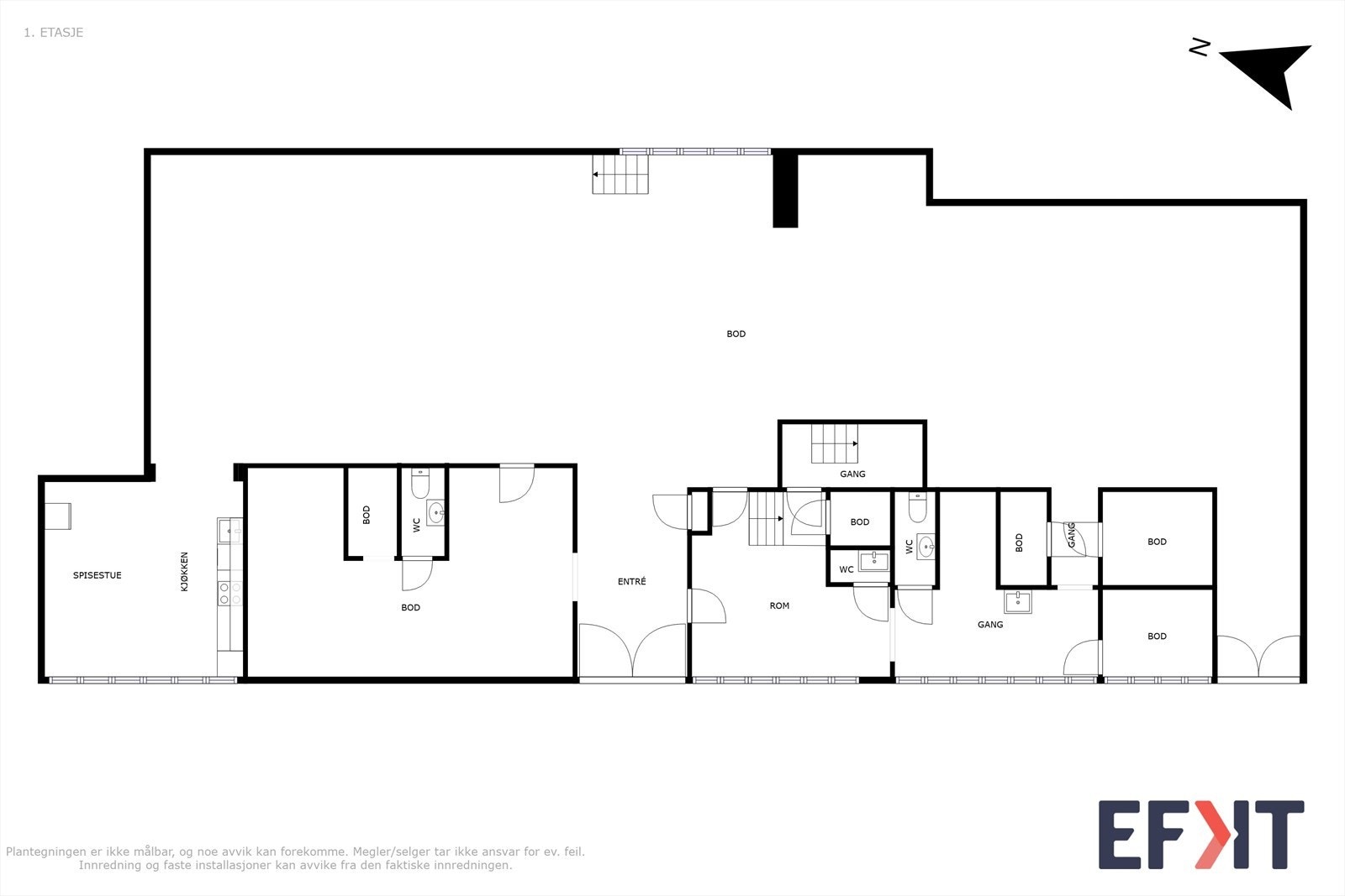 Plantegning 1.etasje. Galleribilde
