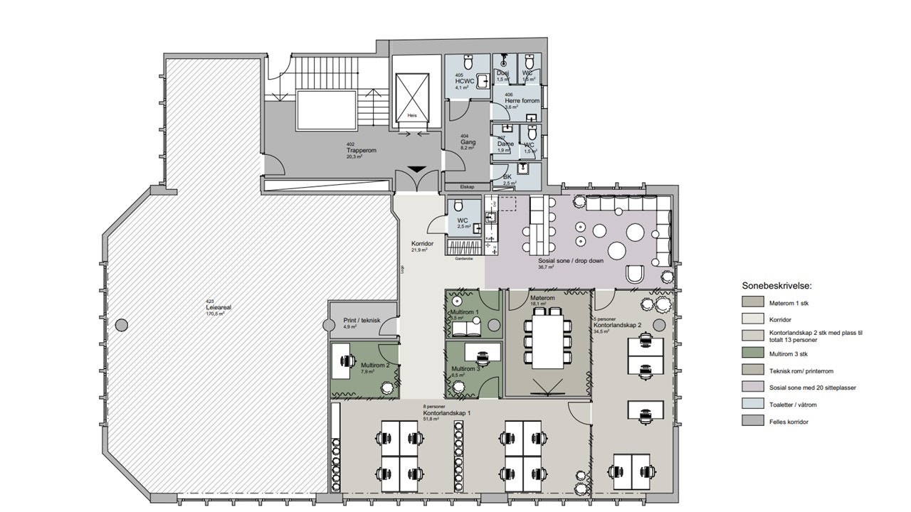 Ide planløsning Amtmand Blomsgate 1 Galleribilde