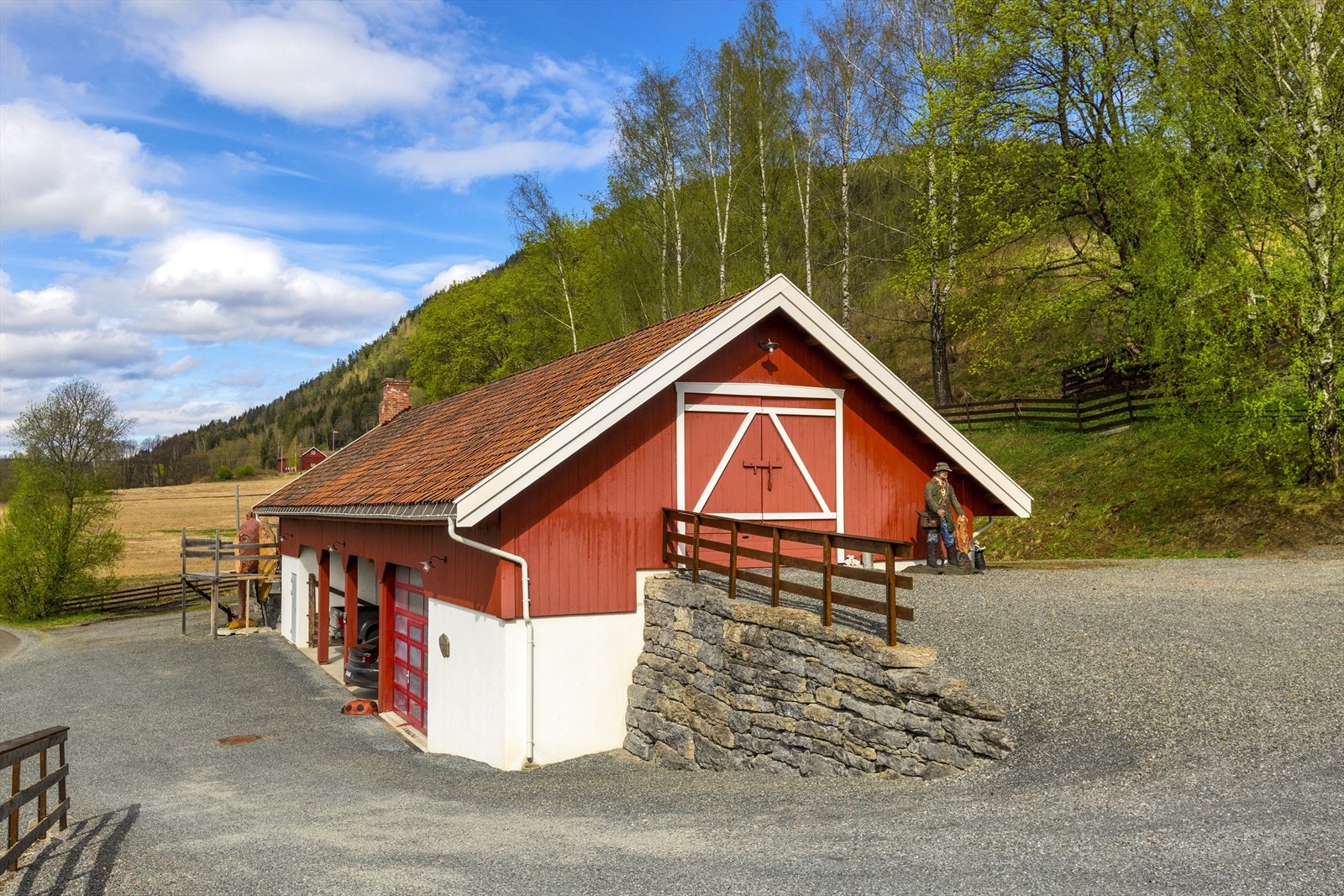 Vognskjul med flisfyringsanlegg, verksted og kontor/møterom Galleribilde