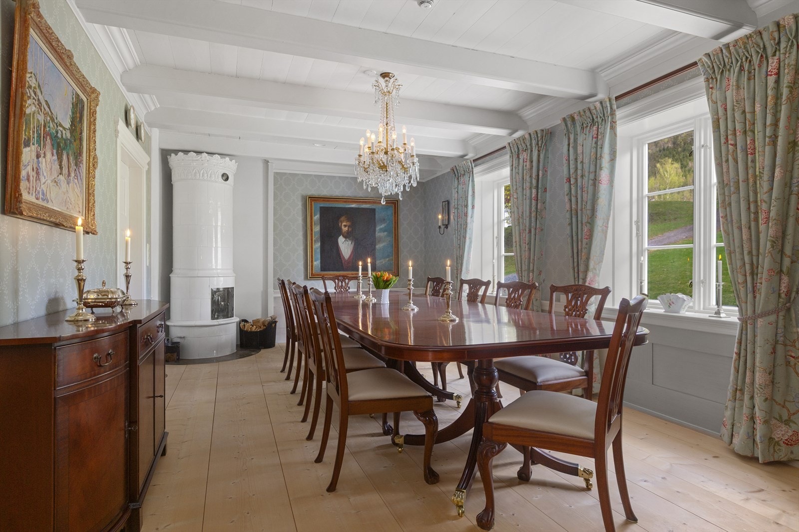 Spisestue med innredning fra Harrods Galleribilde