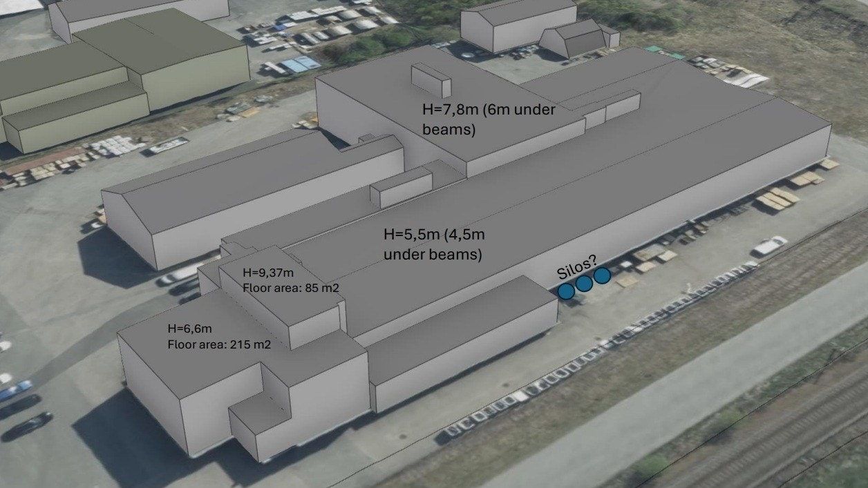 3D-modell med takhøyder Galleribilde
