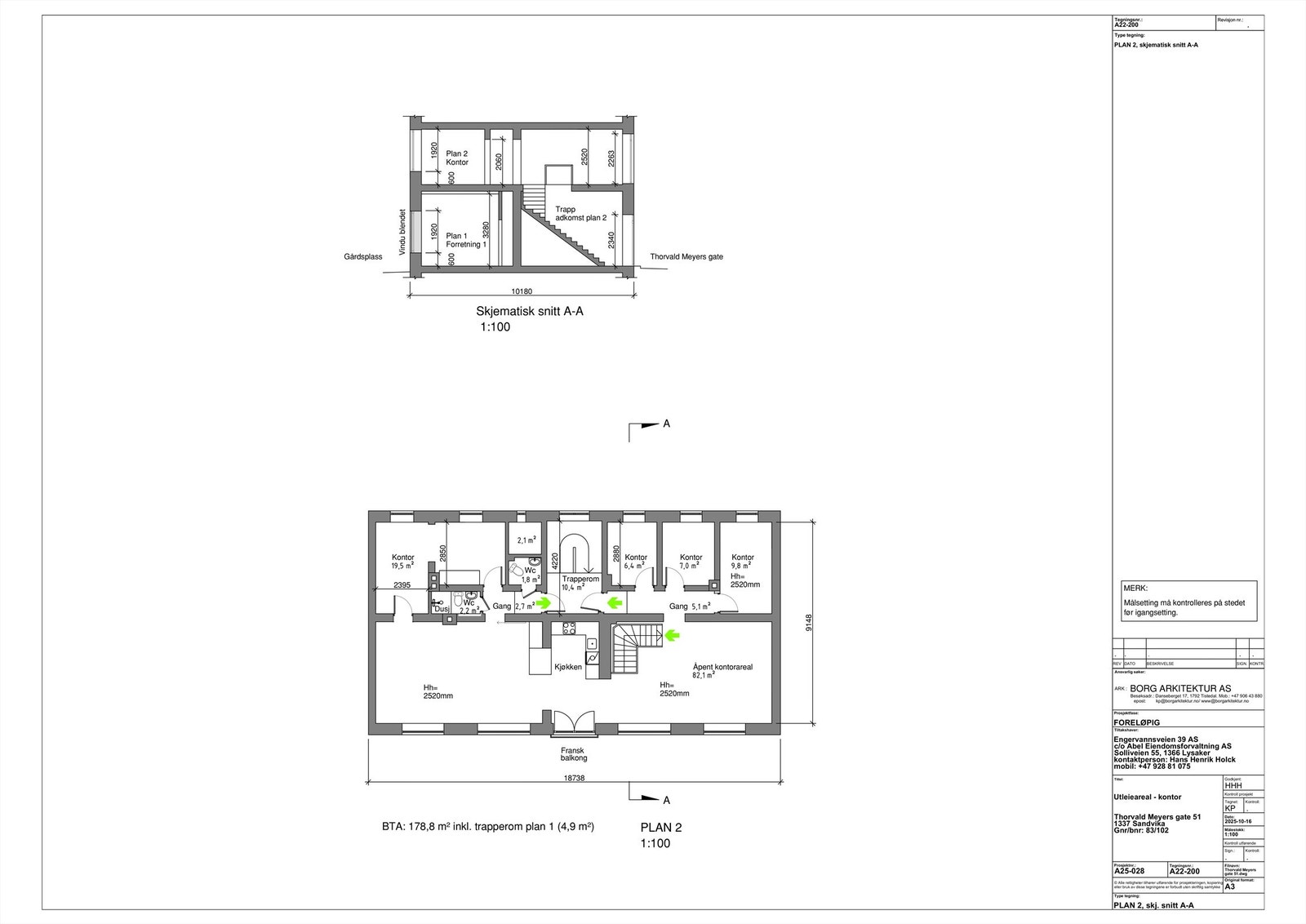 Plantegning Galleribilde
