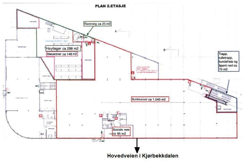Plantegning 2 etg. Galleribilde