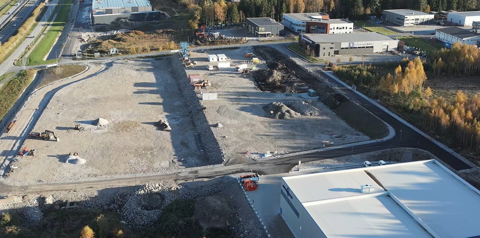 Tomten straks ferdig opparbeidet, bilde tatt uke 42 Galleribilde